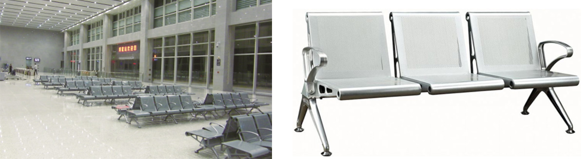 Hospital metal waiting chair Airport bench chair seat Airport seating