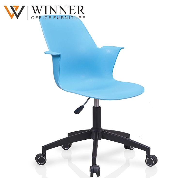 Plastic School Student Classroom Furniture Office Training Chair Node Tripod Base Chair