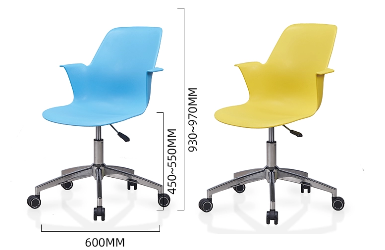 adjustable height armchair lecture chairs school student plastic chair for study room