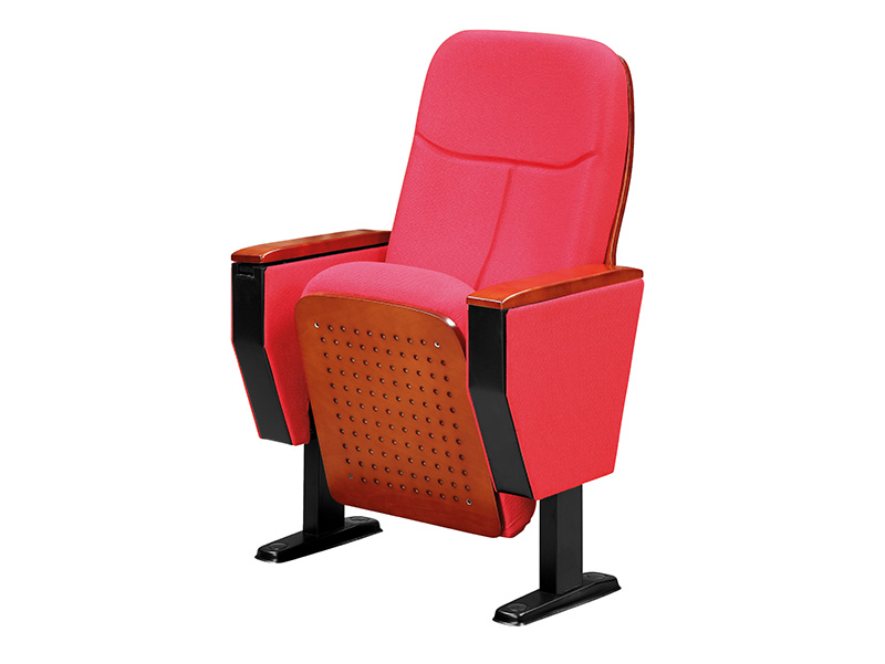 Stackable auditorium chair padded chair cinema commercial folding theater seats with writing pad