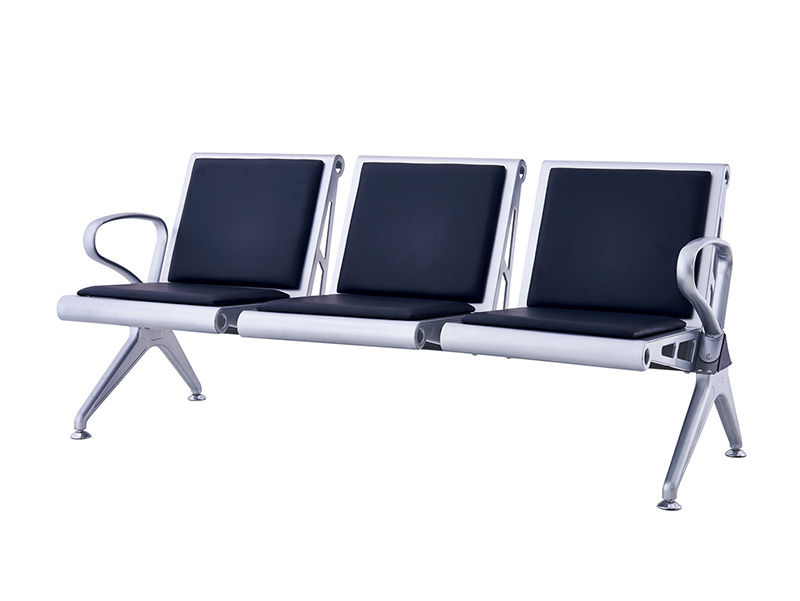 Cheap commercial furniture hospital clinic single chair metal airport waiting chairs