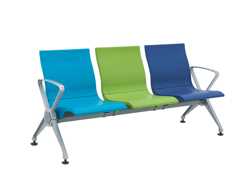 2020 new design-3 seater pu foam airport waiting chair public reception waiting  chair
