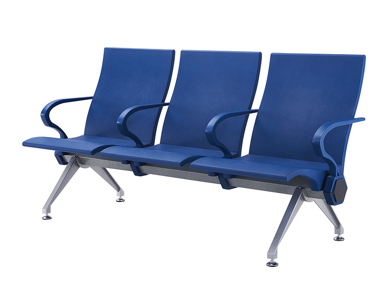Hospital clinic airport station waiting room pu seating 3 seater bench gang waiting seat chairs