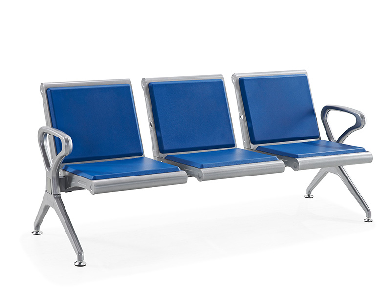Passengers public bench 3 5 seater waiting chair Metal seating colorful airport waiting chairs