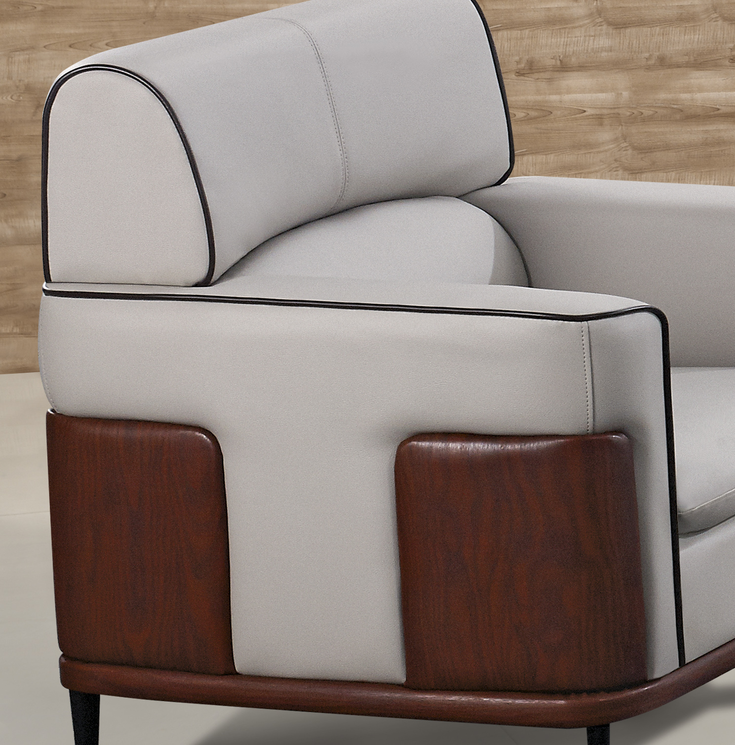 2021 classic leather sofa european modern office sofa W9999