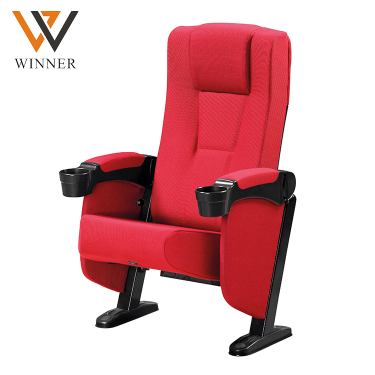 Red chairs push back home cinema theater chair fold recliner 3d 4d 5d movie church movie theater seats