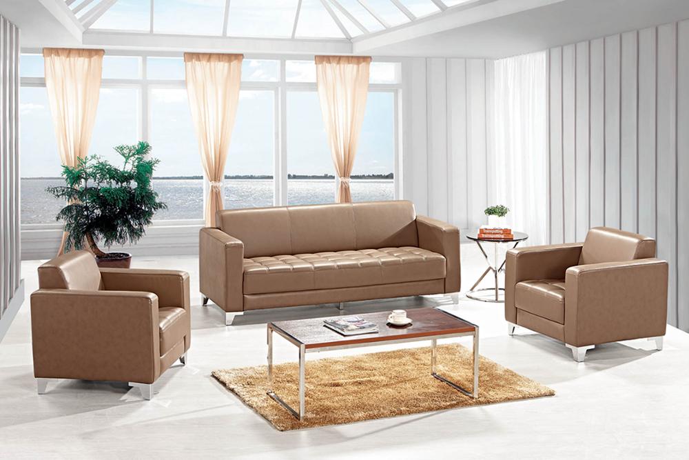 2021 newest PU/genuine leather modern office sofa