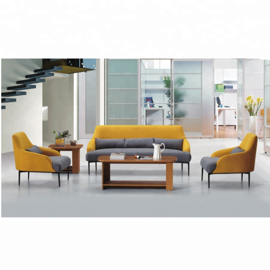 New Design Office Waiting Room Furniture Leather Sofa Set Office Sofa Set Designs