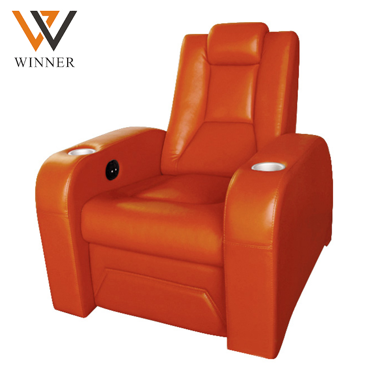 recliner seat home cinema theatre seats vip Genuine leather lift rocker recliner chair sofa