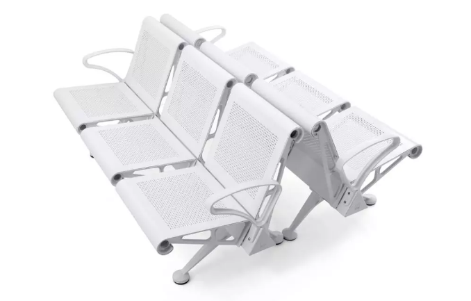 High grade aluminium alloy arm and leg airport  waiting chair