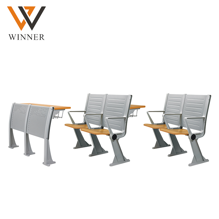 elementary school student school ladder lecture hall chairs two seater university ladder chair with table board
