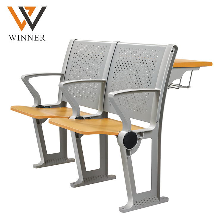 high school furniture student college folded desk classroom school Ladder Lecture Hall chair with armrest