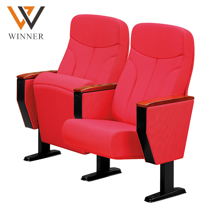 2 Seater vip cinema concert hall chairs folds modern standard size auditorium chair with Armrest