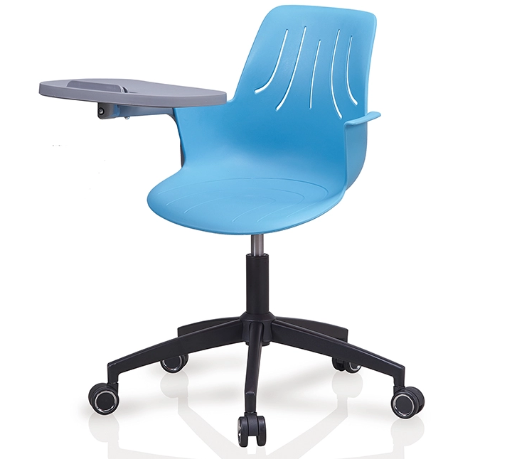 Swivel Writing Pad Armrest Wheel Smart Classroom Furniture University Student Training School Chair