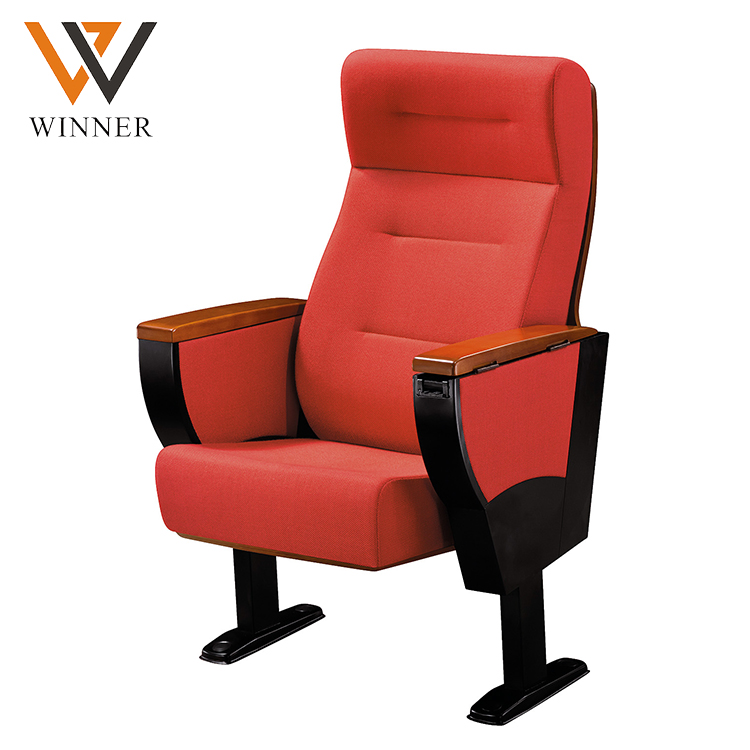 Optional color outdoor cinema concert hall auditorium chair movable Metal folded chairs theatre chairs