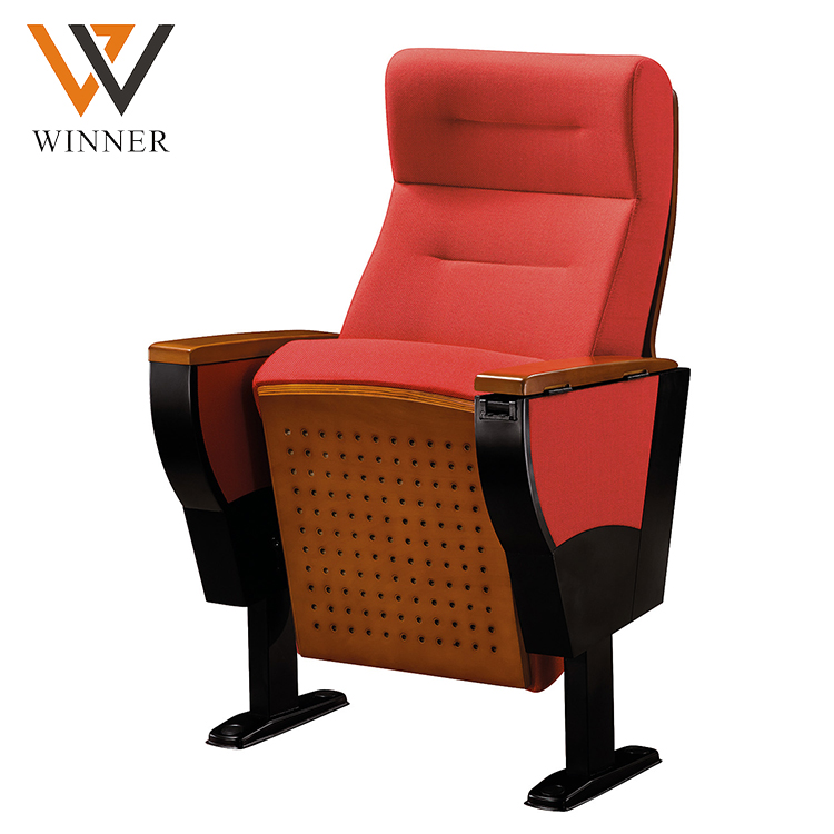 Optional color outdoor cinema concert hall auditorium chair movable Metal folded chairs theatre chairs
