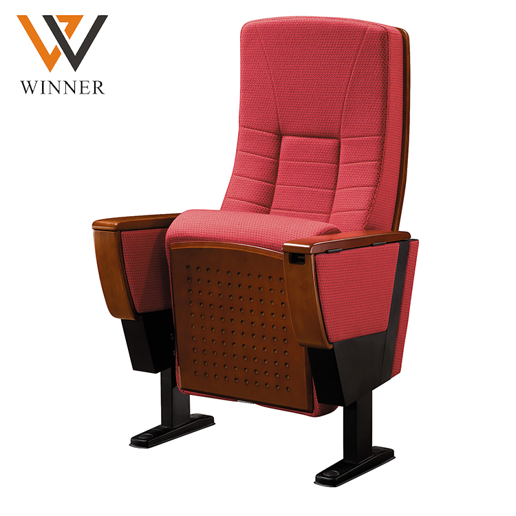 meeting seminar hall lecture room chairs modern standard size stackable auditorium chair with writing pad