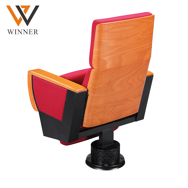 Metal folded interlock standard size auditorium chair University lecture room theatre chairs