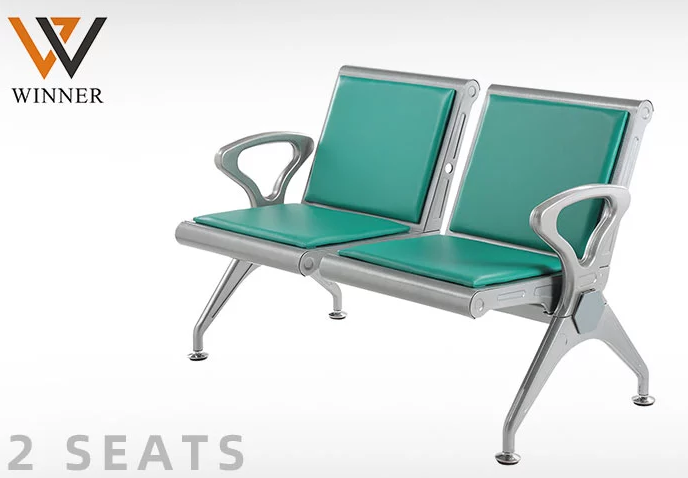 infusion hospital patient chairs Colorful metal chairs waiting public airport seating chair