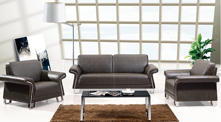 office waiting room visitor reception sofa company Sitting Negotiate rest area leather sofa