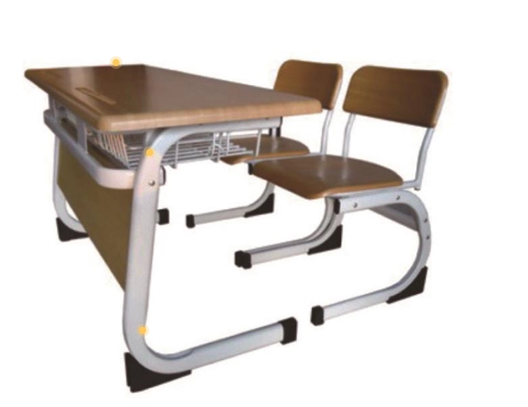 modern student furniture school table and chair educational classroom double desk and bench for schools furniture