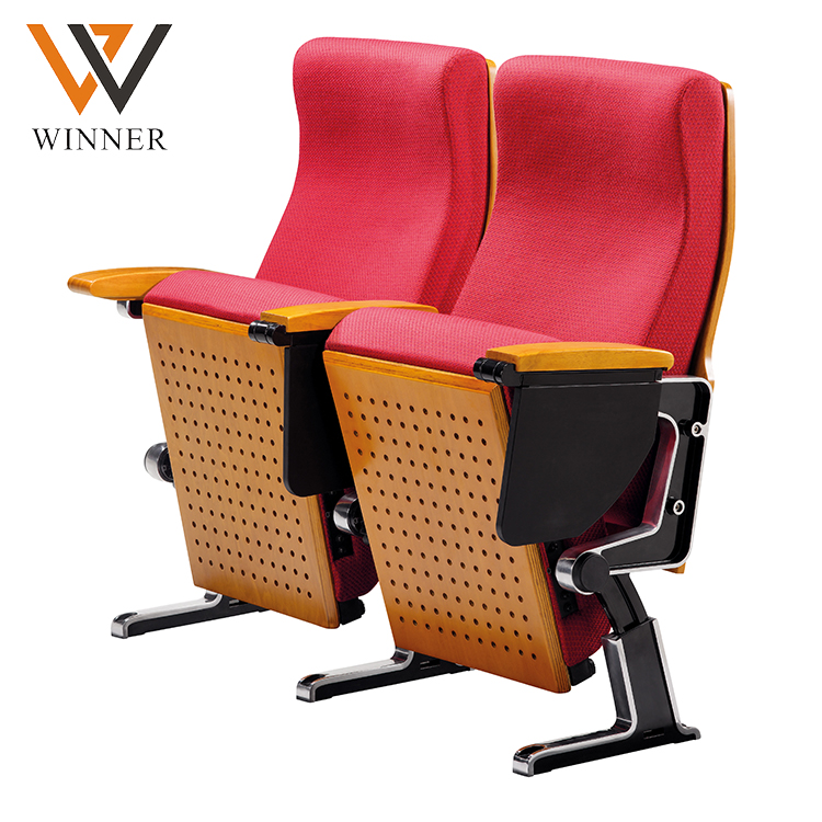 Two-Seater High density PU recliner cinema auditorium seat Training chairs Classroom theatre chair for sale
