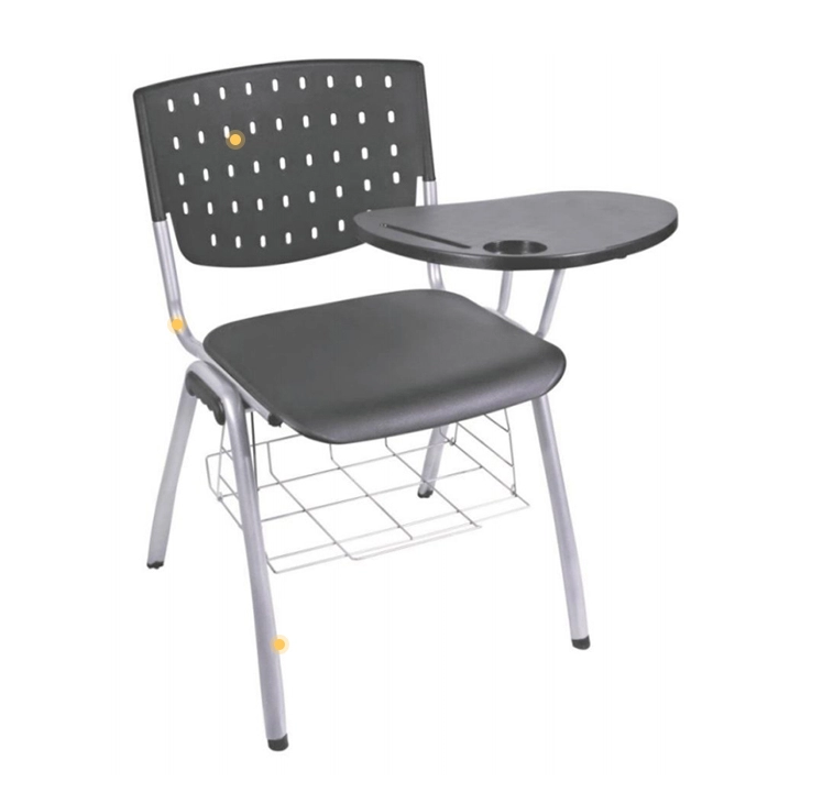 pp plastic study chairs training chairs student furniture school chair with tablet for training