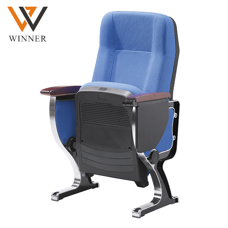 standard size auditorium conference university lecture hall chair fabric recliner fold theater seat