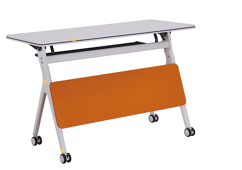 office furniture multi-person training tables combination white folding mobile conference strip table