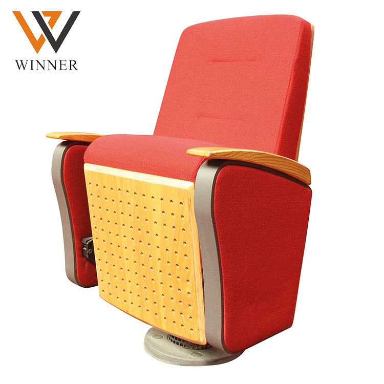 recliner commercial folded theater seats Round feet university lecture hall chair with Armrest