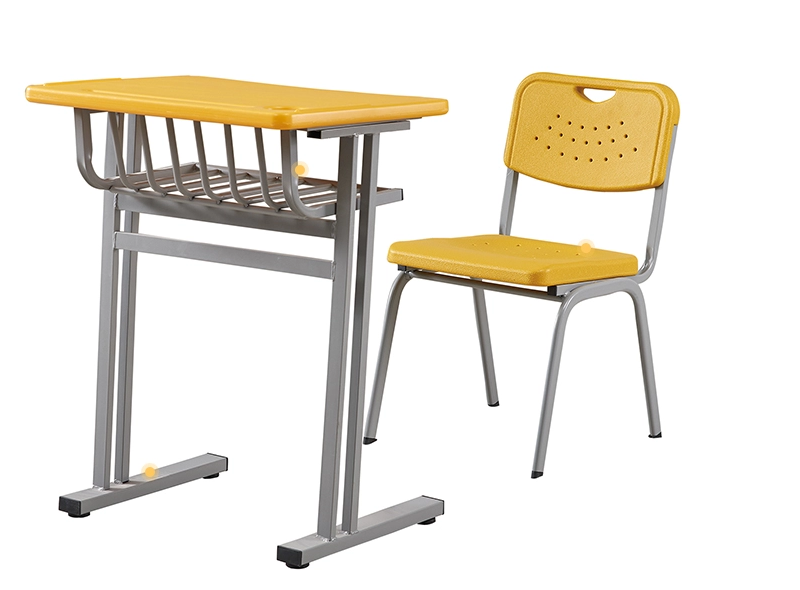 cheap classroom study furniture single seat table and chair plastic school single school desk and chair
