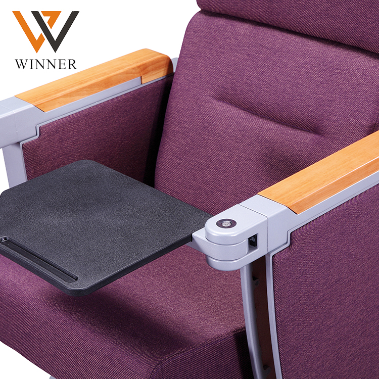 interlock modern standard size auditorium chair university lecture hall chairs with writing pad