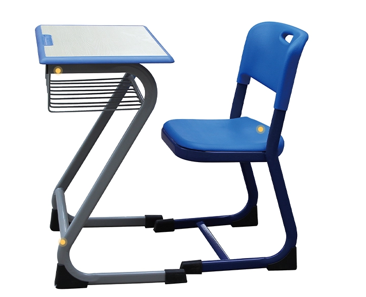popular classroom furniture single desk chair school furniture table and chair set for children's education